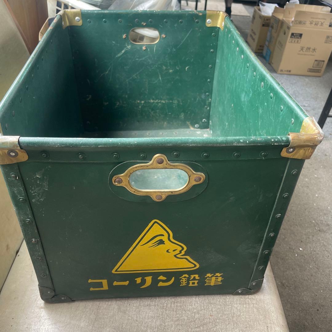 昭和レトロ　緑コーリン鉛筆　ボテ箱