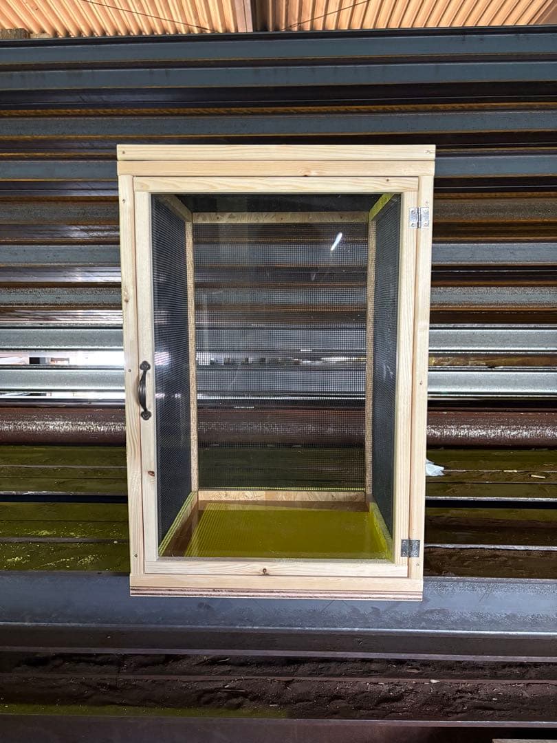 爬虫類ケージ　60×40×40 メッシュ　アクリル扉　カメレオン　ケージ　ペット