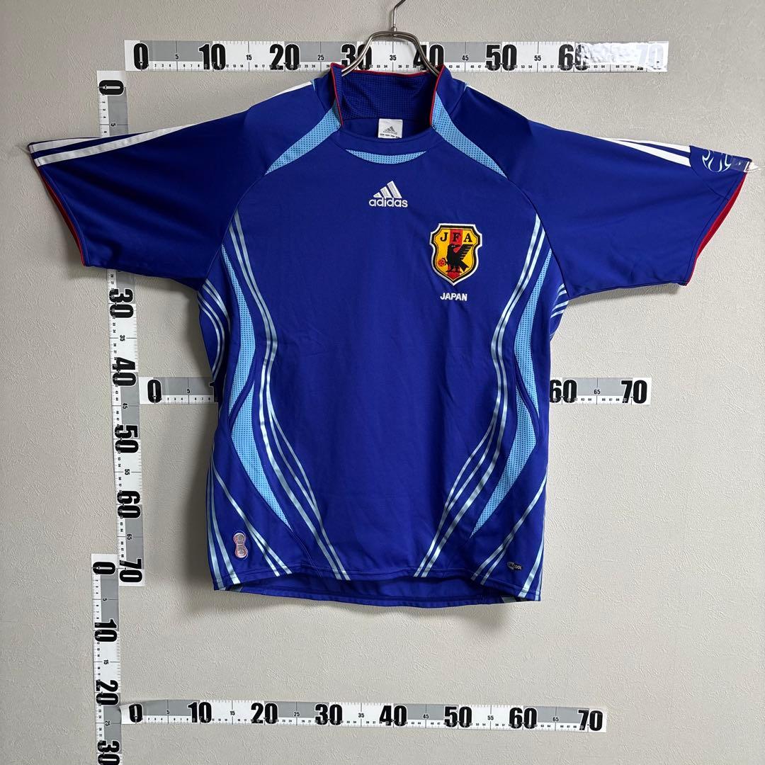 日本代表 adidas アディダス ユニフォーム ゲームシャツ 2006 L 青