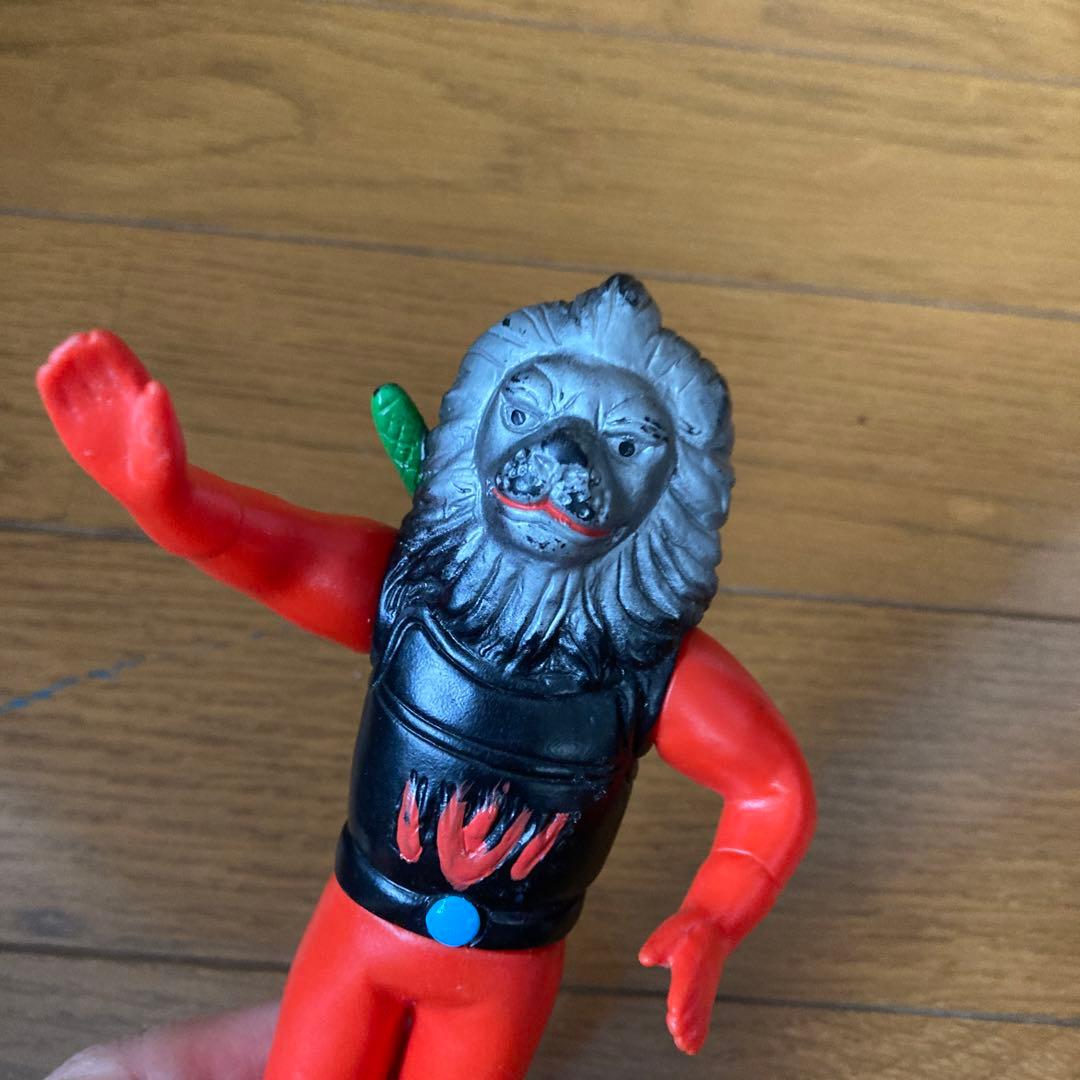 ライオン丸　ソフビ　当時モノ　1970年代