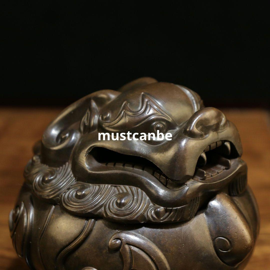 銅器 神獣猊薫香炉 香道具 鎮宅 辟邪 開運風水 招財 置物 工芸品 装飾品