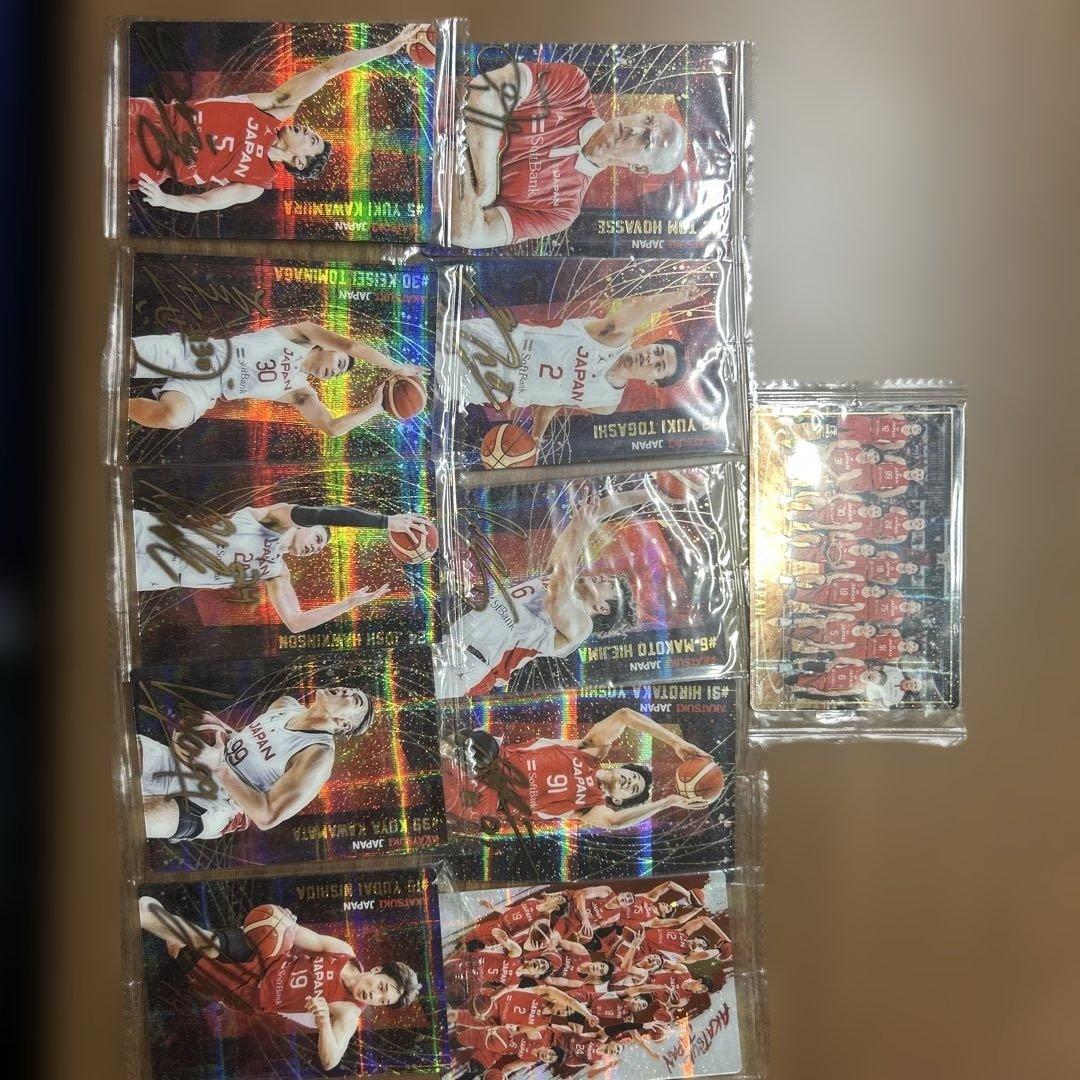 日本代表バスケットボール選手サインカードセット