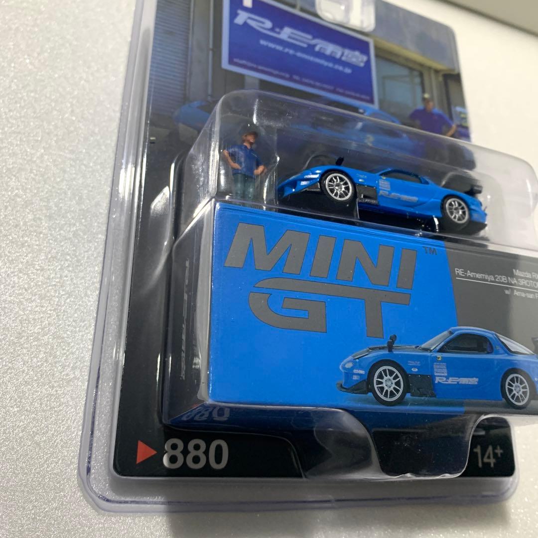 MINI GT オートサロン限定品　RE雨宮 RX-7 雨さんフィギュア 袋付き