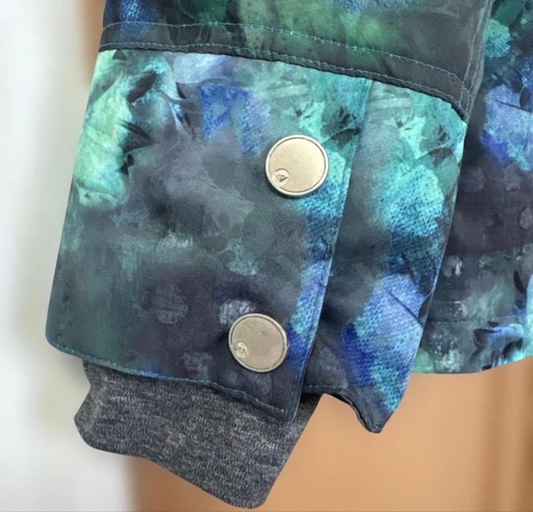 ROXY スノーボードウェア グリーン サイズL レディース スノーウェア 花柄