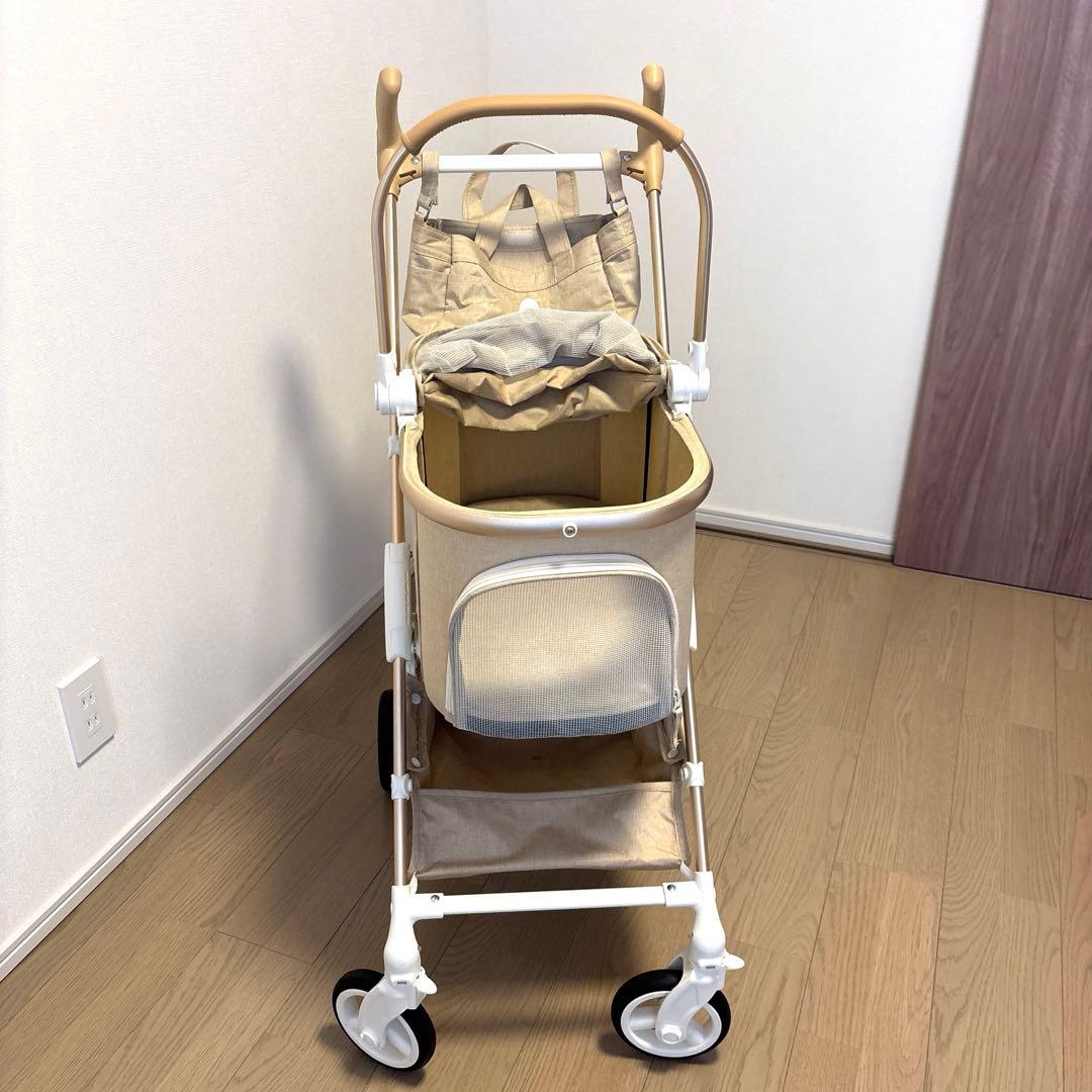 犬 バギー smooca mini ペットパラダイス ベージュ |スムーカミニ