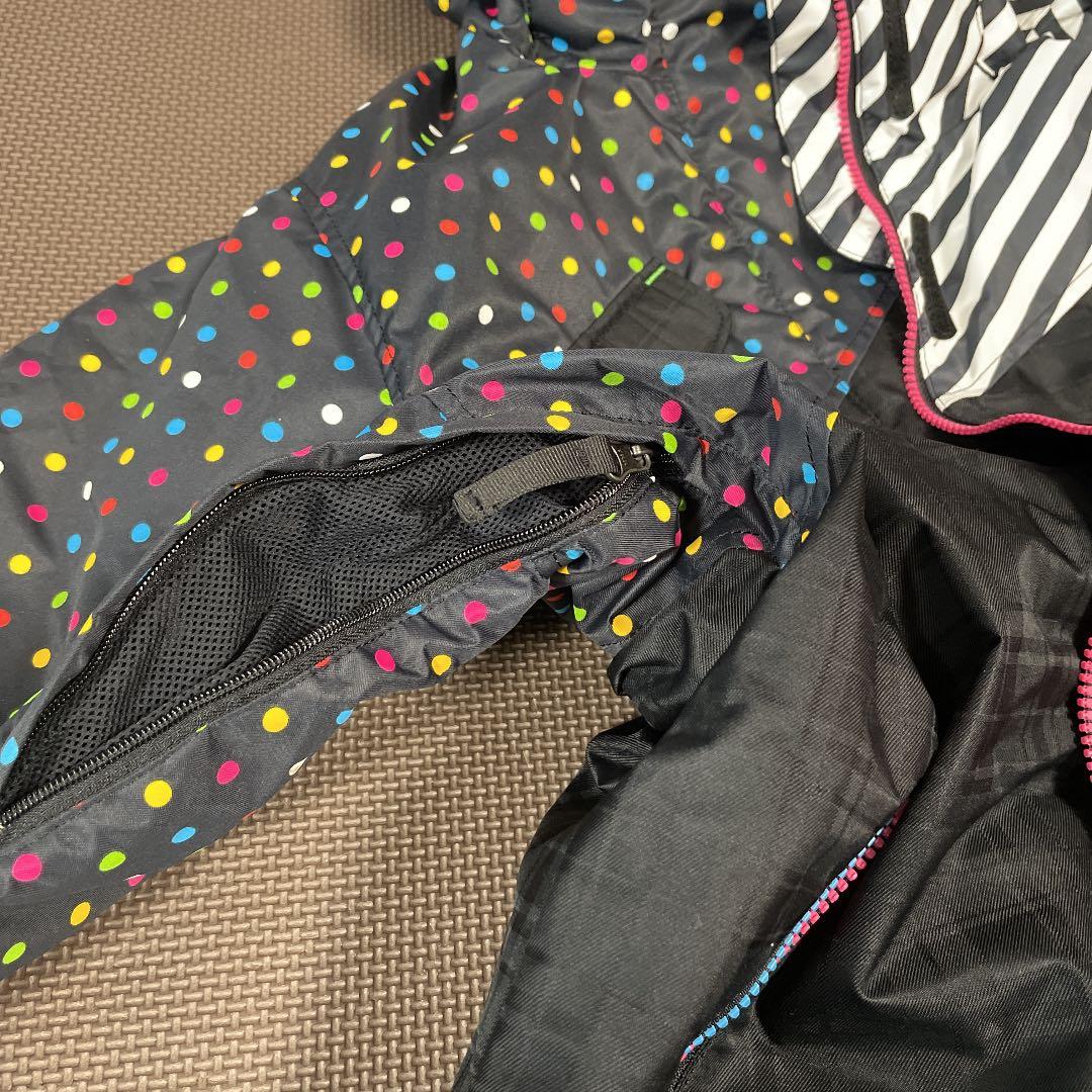 キスマーク　スキーウェア上下と手袋セット