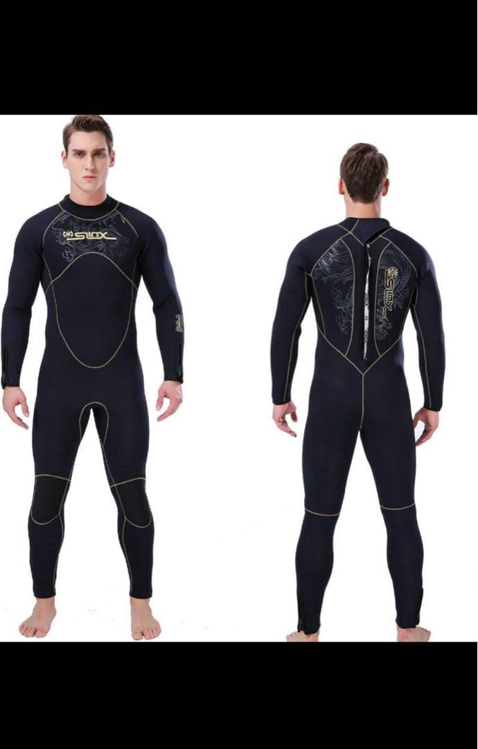 SLINX メンズ ウエットスーツ 5mm 裏起毛