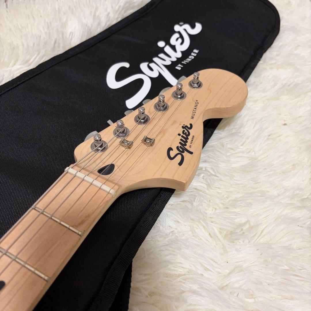 極美品 Squier by Fender MUSTANG Sonic レッド