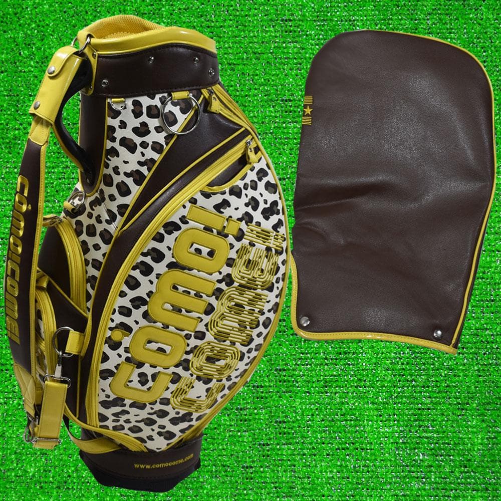 como!come! コモコーメ ゴルフ キャディバッグ【レオパード柄】美品！