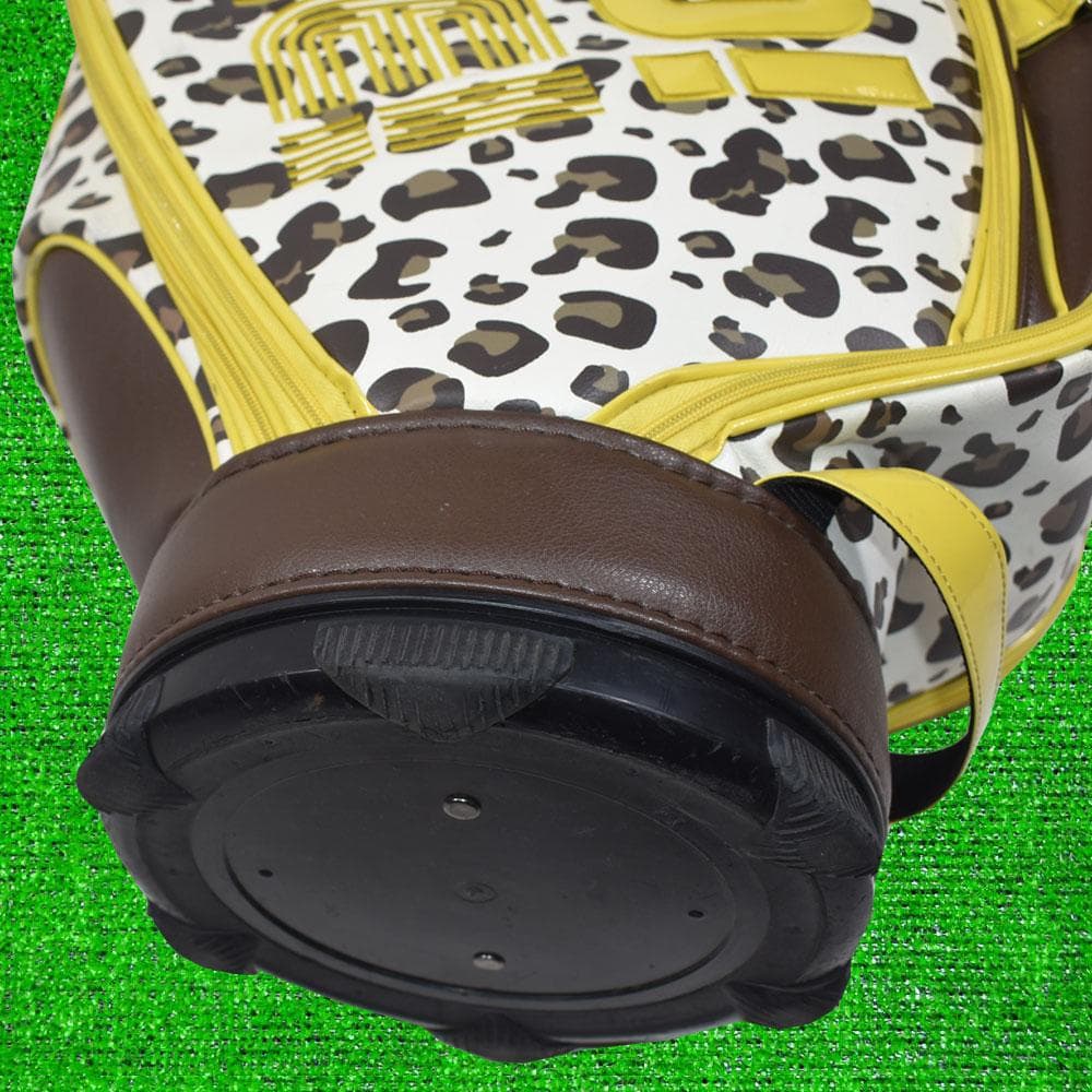 como!come! コモコーメ ゴルフ キャディバッグ【レオパード柄】美品！