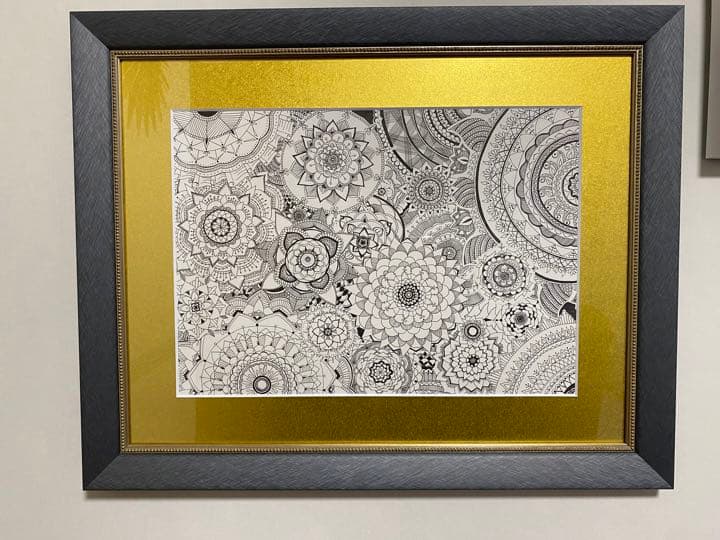 絵画 マンダラ ペン画
