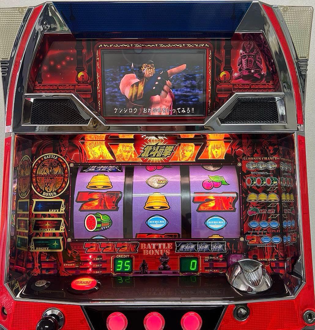 パチスロ実機 初代 北斗の拳 4号機 拳王パネル