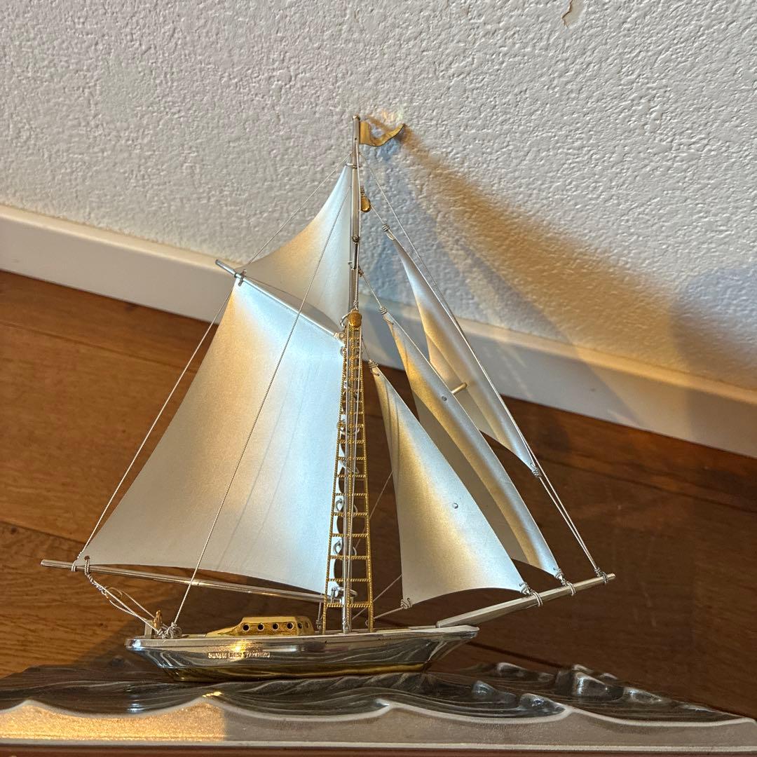 TAKEHIKO 武比古作 SILVER 985銀製ヨット 置物 シルバー製