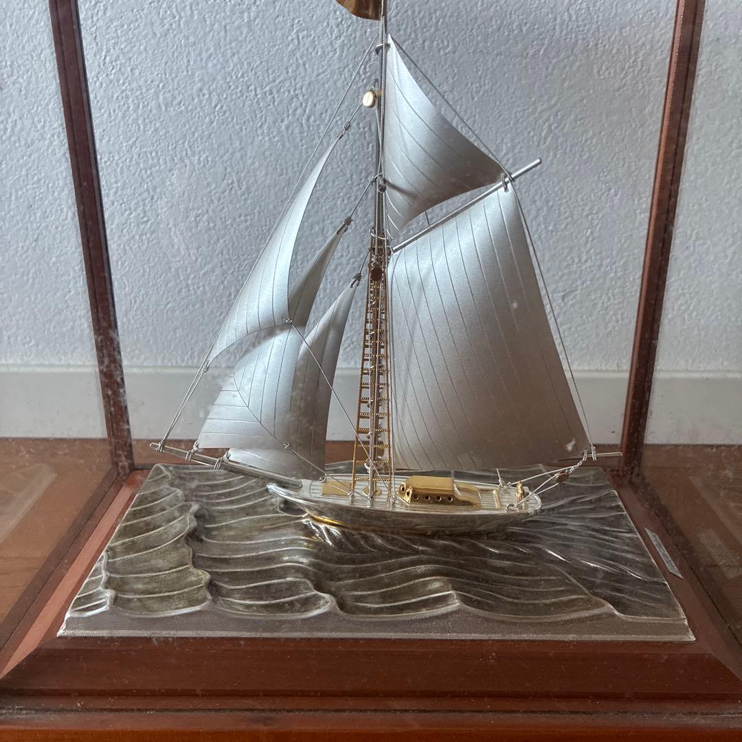 TAKEHIKO 武比古作 SILVER 985銀製ヨット 置物 シルバー製