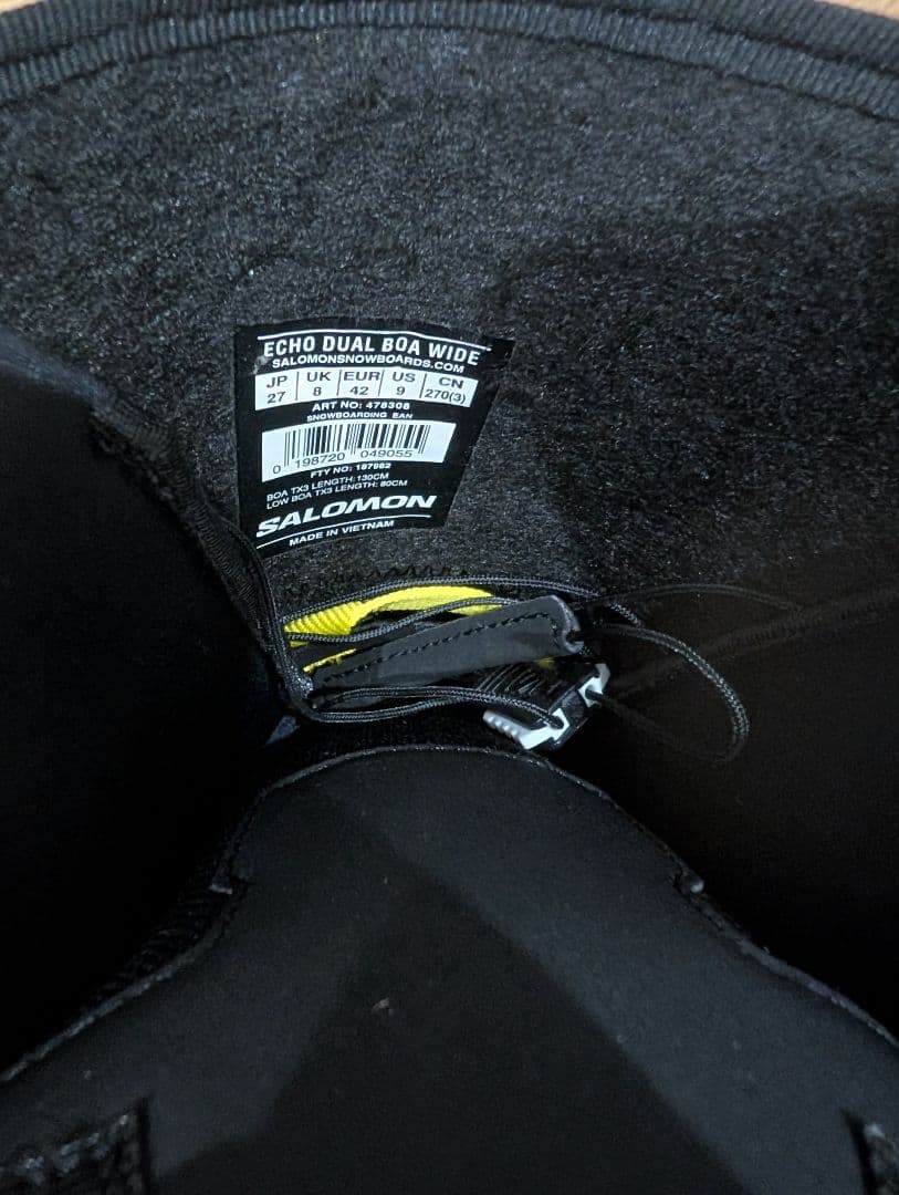 最新モデル　25-26 サロモン　echo wide dualboa 27cm