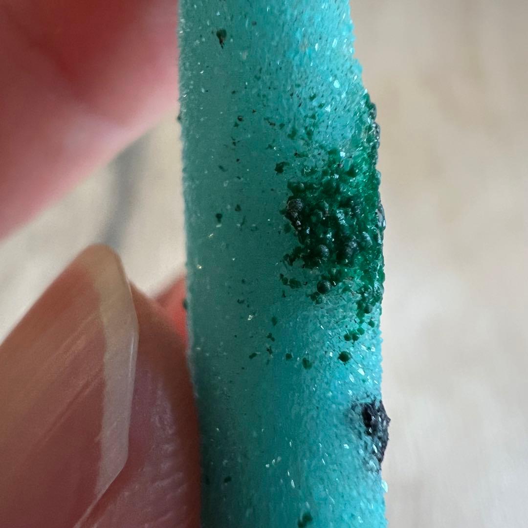 クリソコラ 水晶ドゥルージー マラカイト 35 共生 鉱物 標本 原石