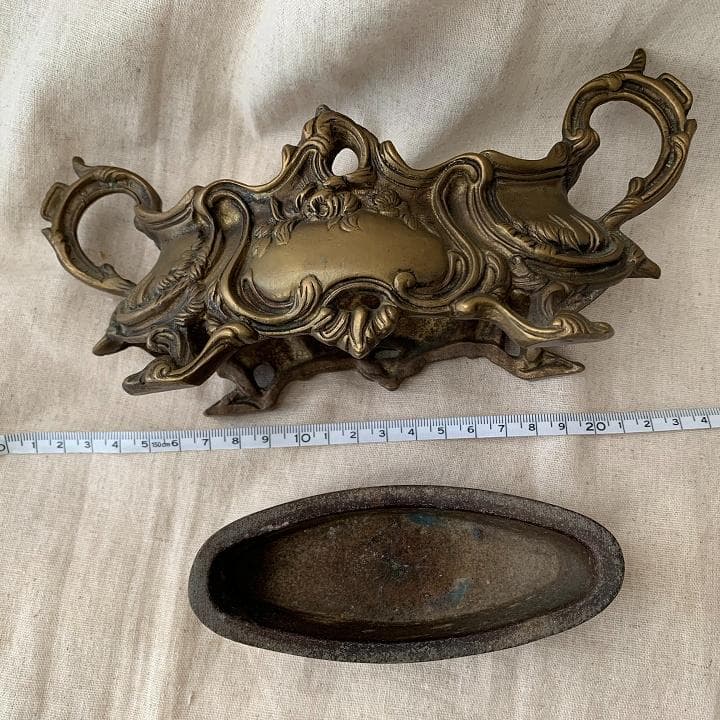 真鍮　ジャルディニエール　花器　フラワーポット　 フレンチ雑貨　ヴィンテージ