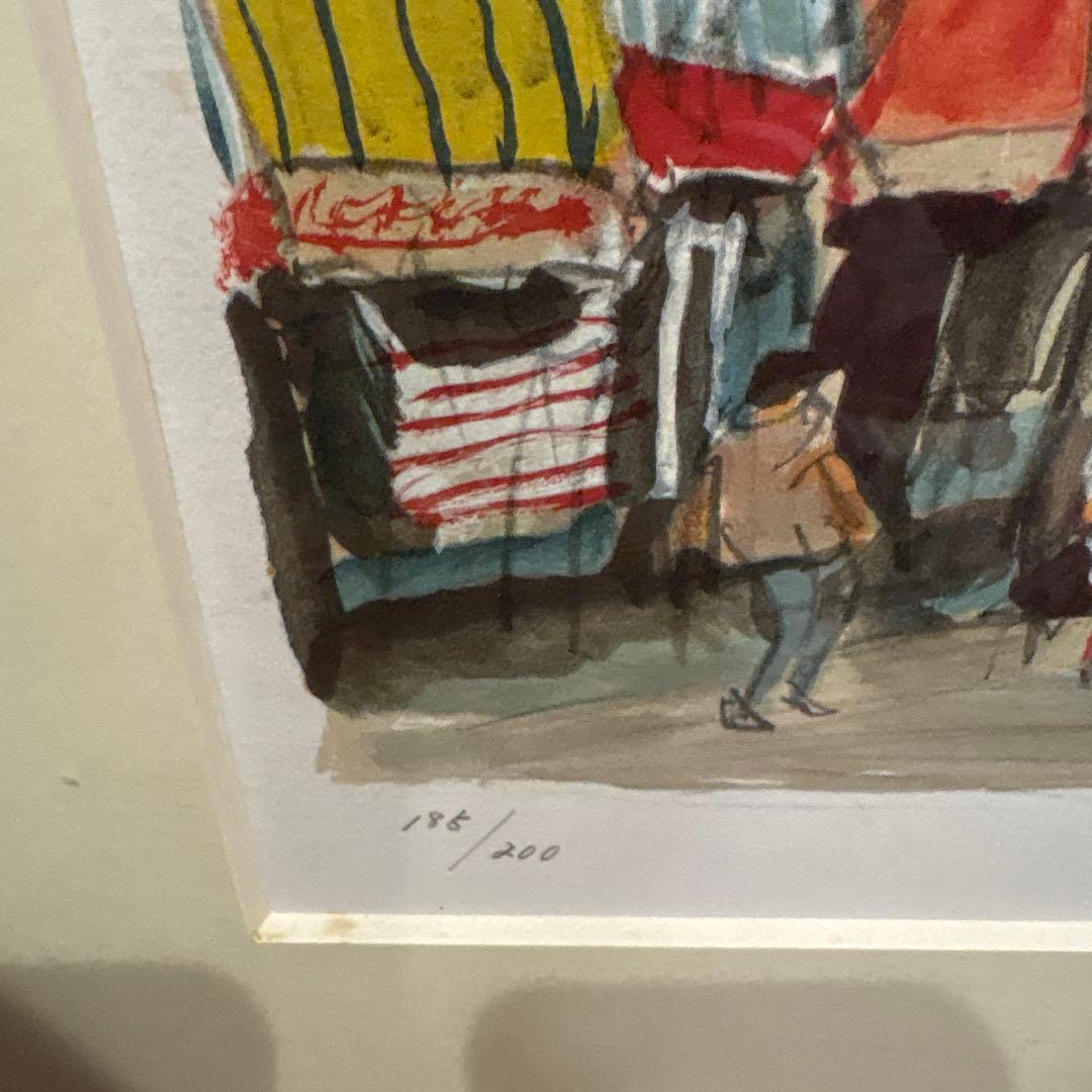 児玉幸雄　水彩画 パリの街並み