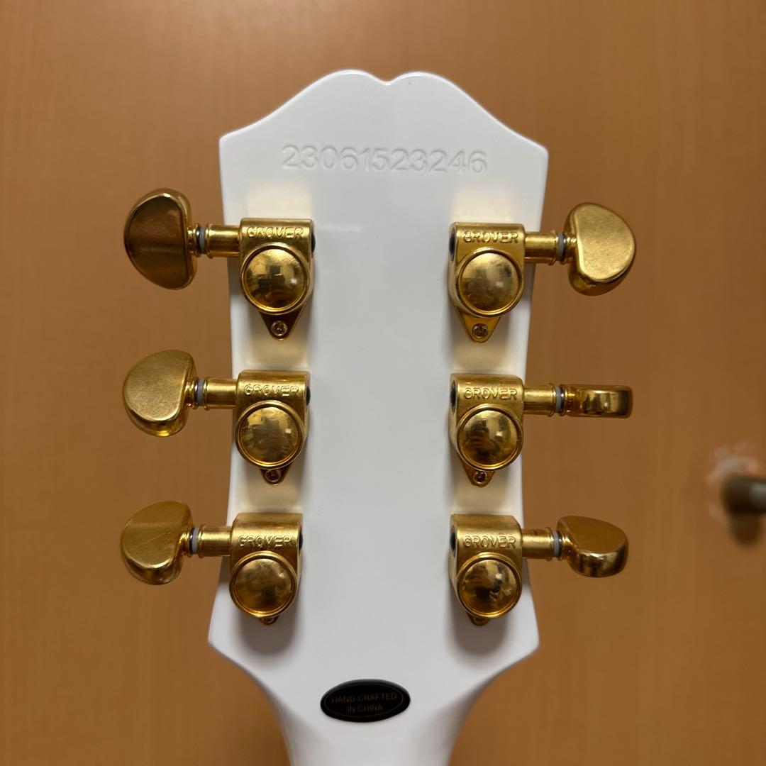 エピフォン レスポールカスタム レフティ ホワイト