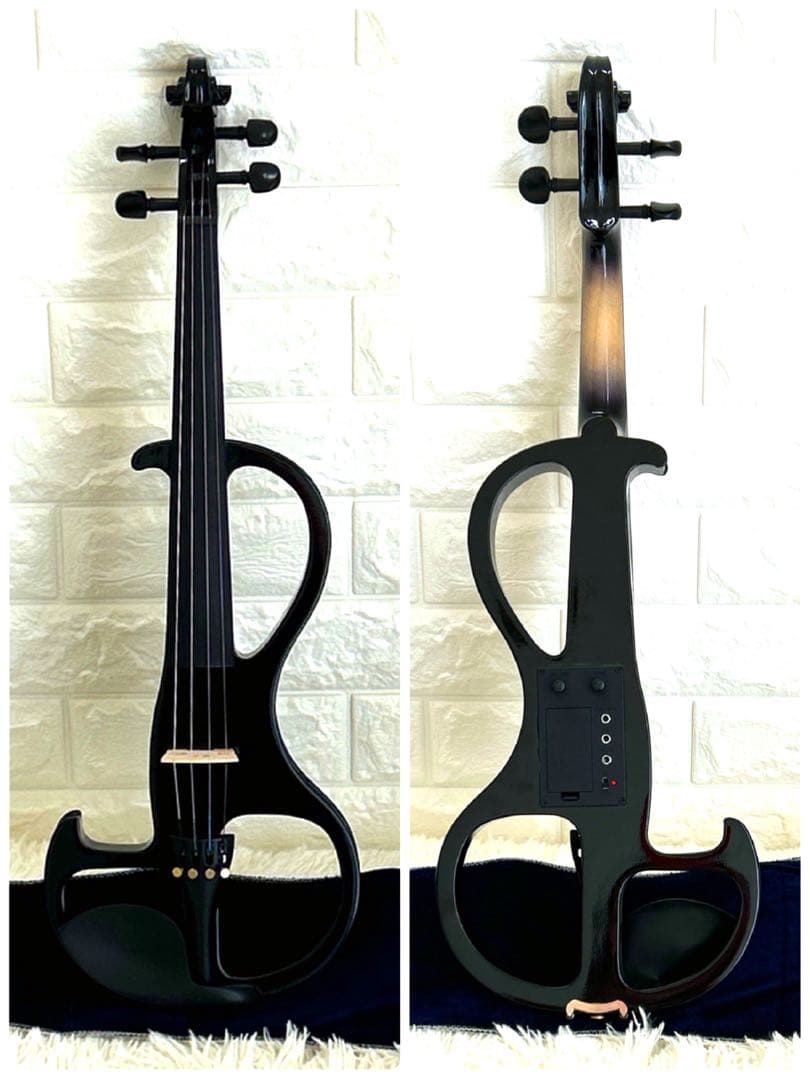 極美品　PlayTech PSV100BK エレキバイオリン ケース付き