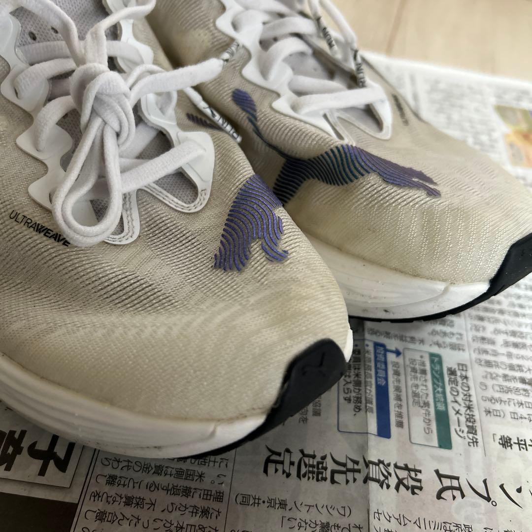 PUMA ディヴィエイトニトロエリート3 ホワイト 26.0 マラソンシューズ