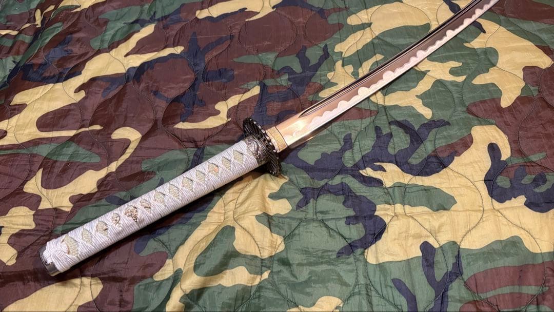 りゅうき様用　 沖田総司拵　菊一文字宗則　白　箱付き