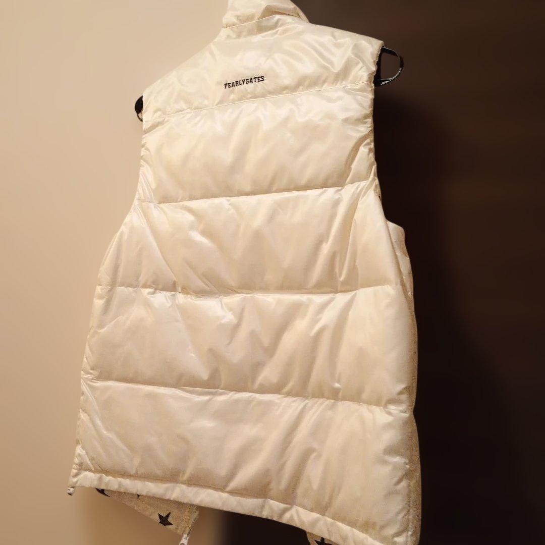 PEARLY GATES 星柄リバーシブルダウンベストサイズ5