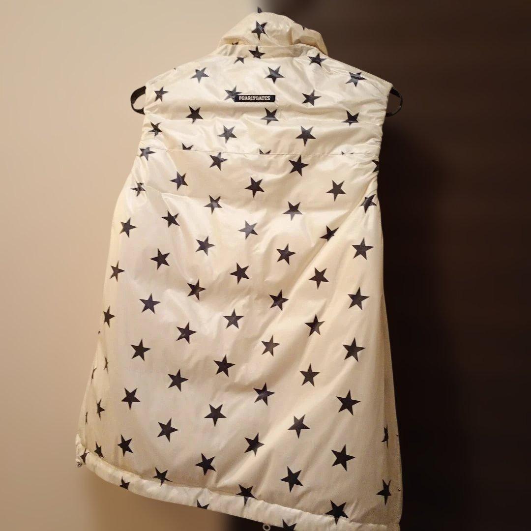 PEARLY GATES 星柄リバーシブルダウンベストサイズ5