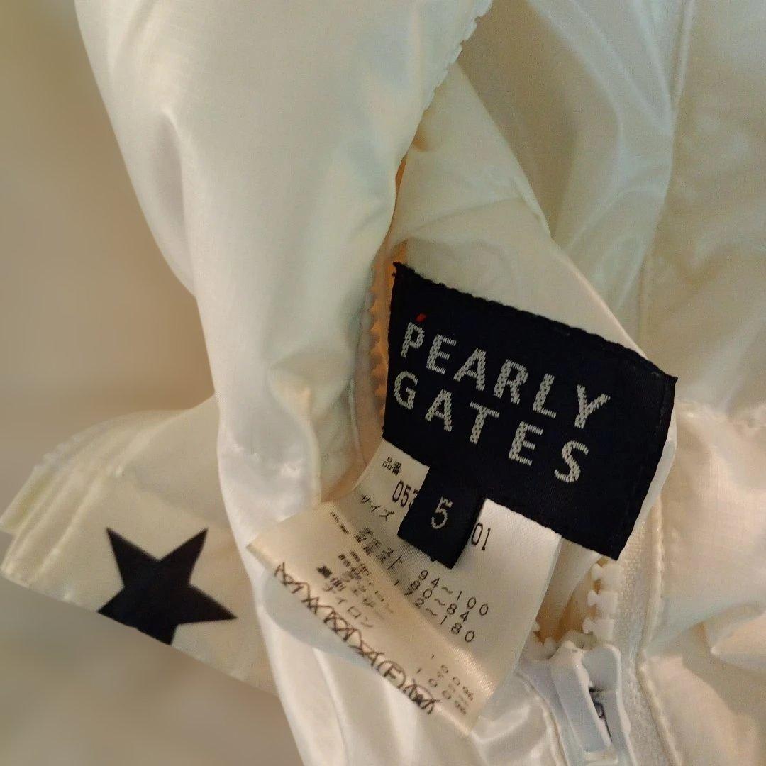 PEARLY GATES 星柄リバーシブルダウンベストサイズ5