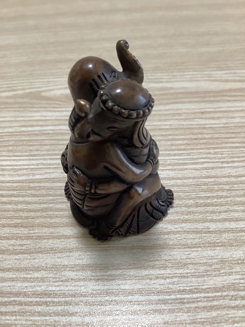 《 チベット密教　新品 》 ガネーシャ　歓喜仏　聖天　銅　金運　オリジナル　C