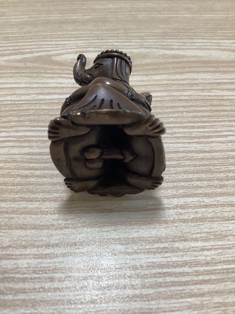 《 チベット密教　新品 》 ガネーシャ　歓喜仏　聖天　銅　金運　オリジナル　C