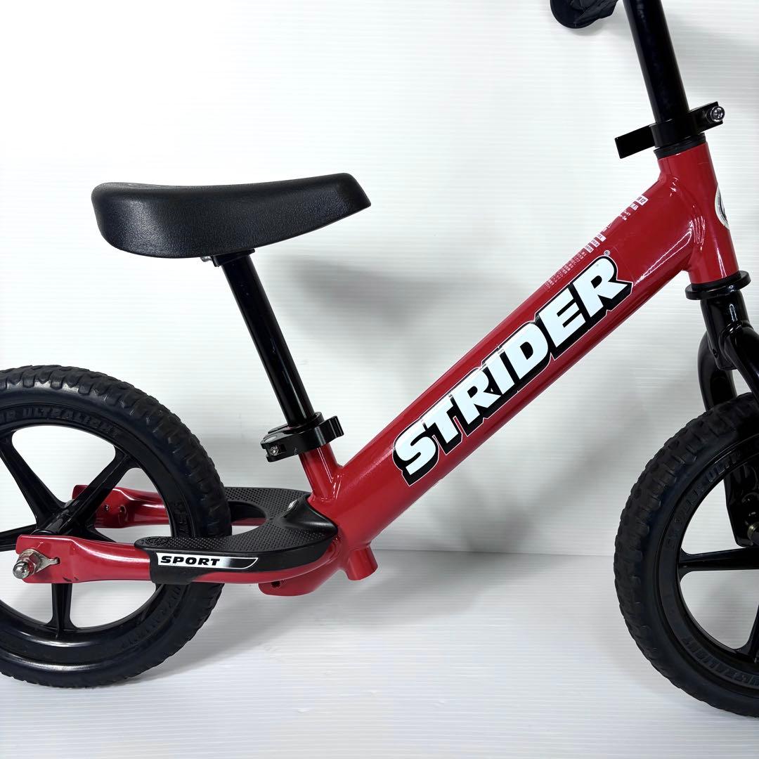 極美品☆STRIDER SPORT バランスバイク ペダル無し レッド 赤