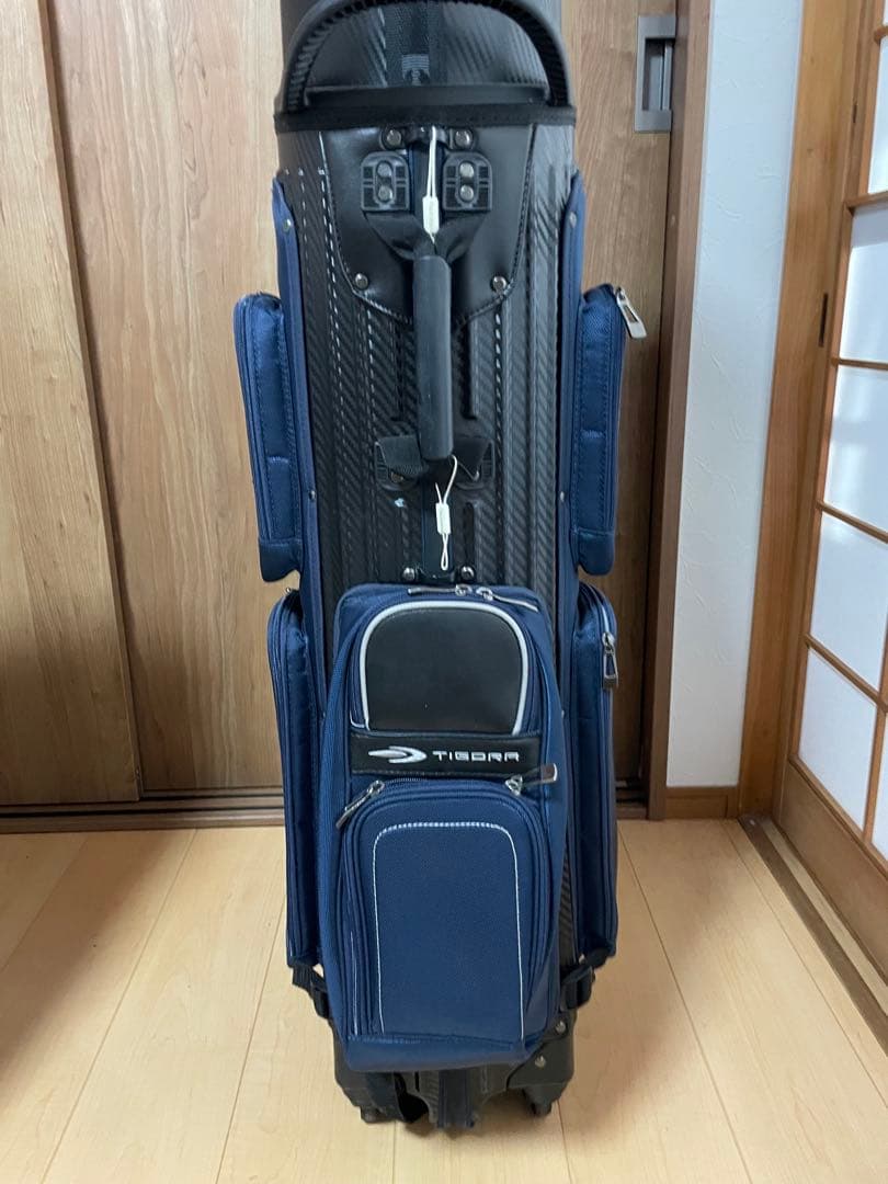 TIGORA×HELIX 限定モデル 4輪キャスター付 ゴルフキャディバッグ
