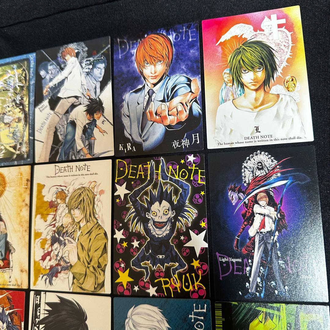 【DEATH NOTE】 トレーディングカード18枚ステッカー3枚まとめ　レア