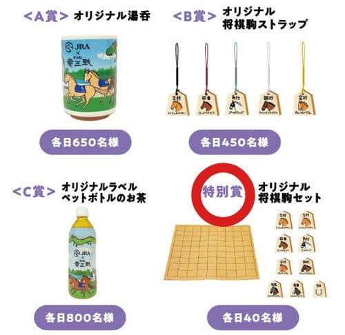 竜王戦×JRA コラボグッズ当選品 特別賞 オリジナル将棋駒セット 競馬 将棋