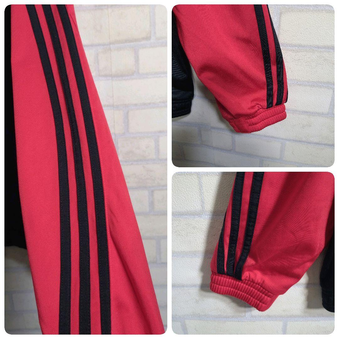 アディダス★00s ACミラン 刺繍ロゴ セットアップ 上下 黒 2XL 訳あり