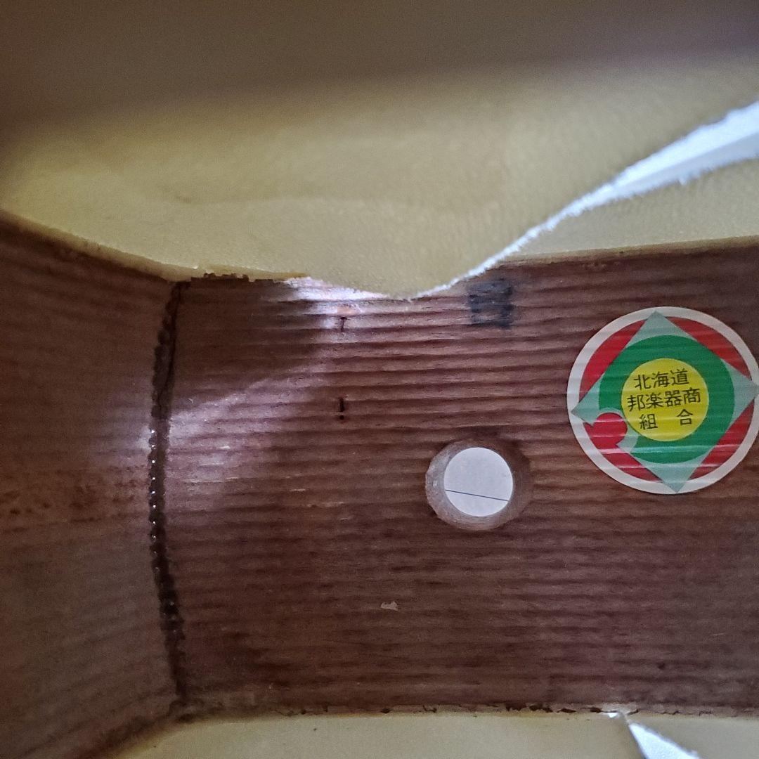 希少✨️美品/三味線　紅木トチ　中棹　東さわり　1本溝　破れあり　ハードケース