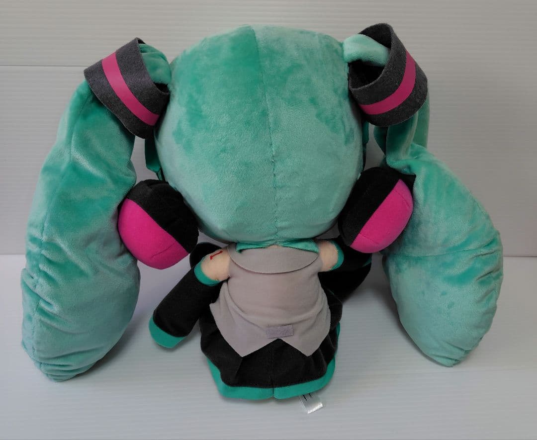 SEGA 初音ミク メガジャンボぬいぐるみ 　はちゅねミク　タグ付き