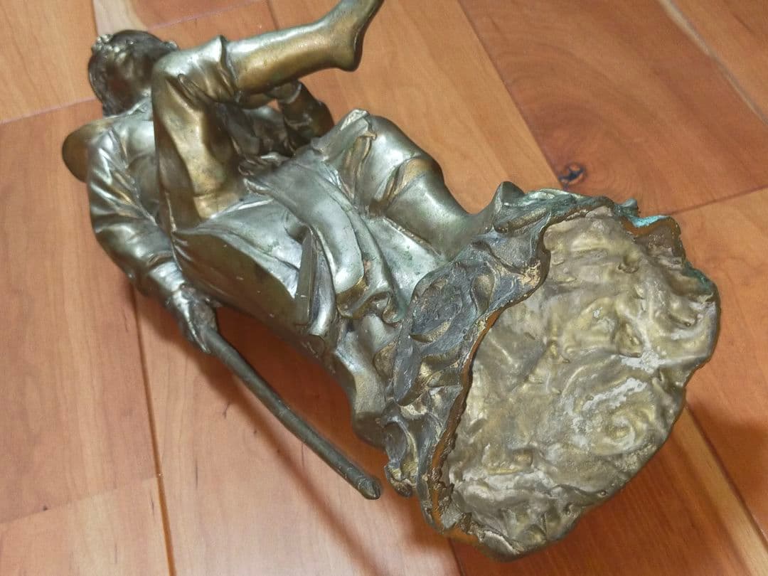 ♥値下げ！　孫悟空　ブロンズ像　１０．２ｋｇ　銅像　西遊記　仏像　骨董　古玩