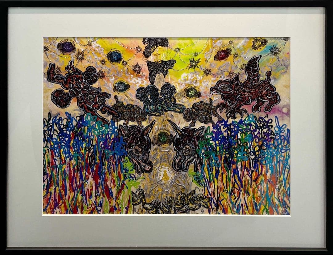 小松美羽　ネオシルクスクリーン