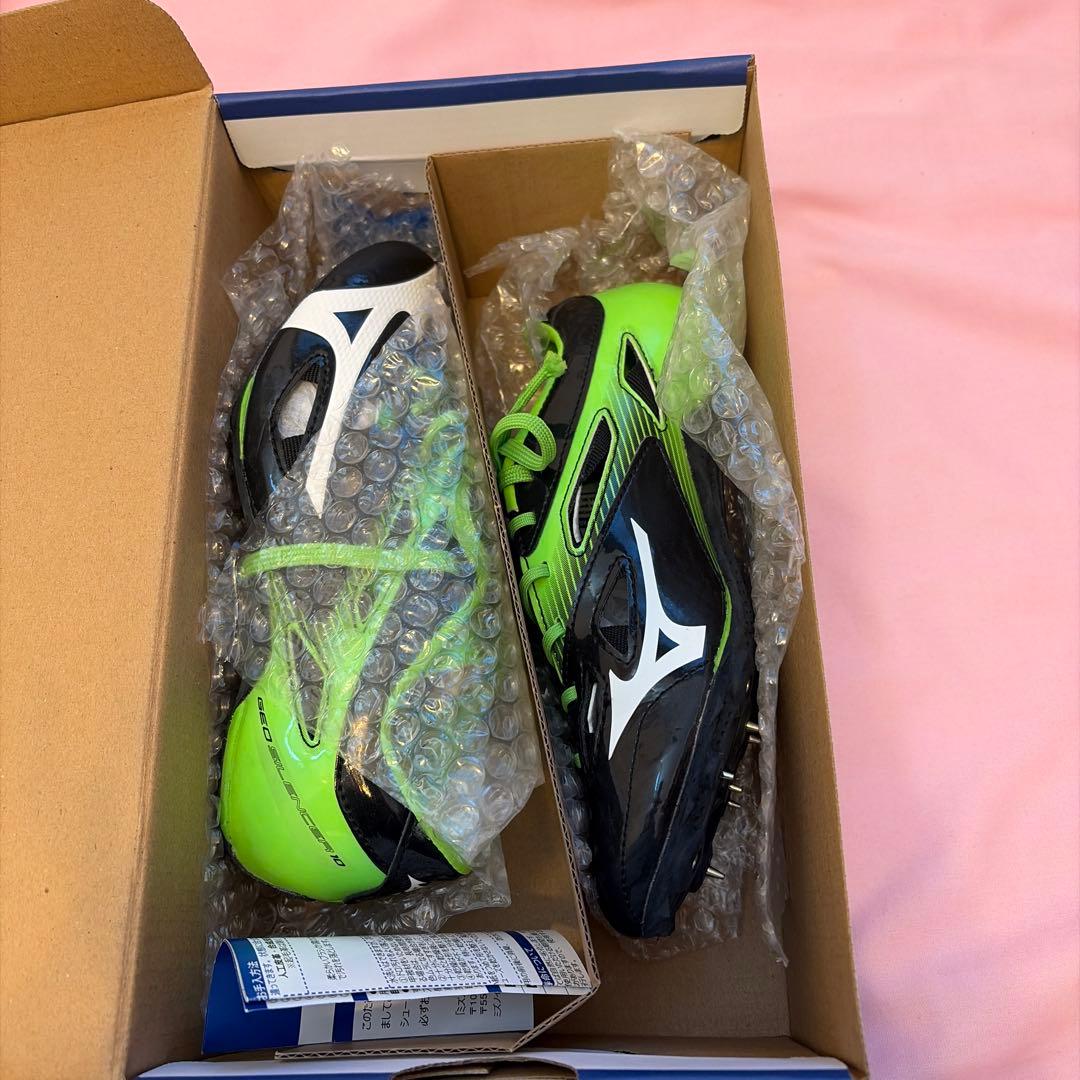 Mizuno GEO SILENCER 10 23.0cm ブラック/グリーン