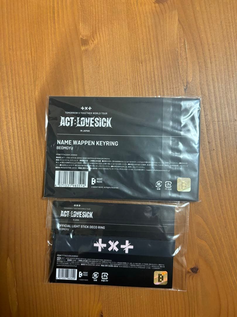 TXT ボムギュ デコリング ペンライト ネームワッペン ワッペン