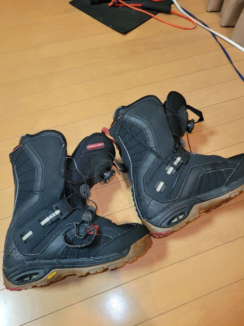 Cracker スノーボードブーツ 黒/赤 傷なし汚れなしかなり買い得