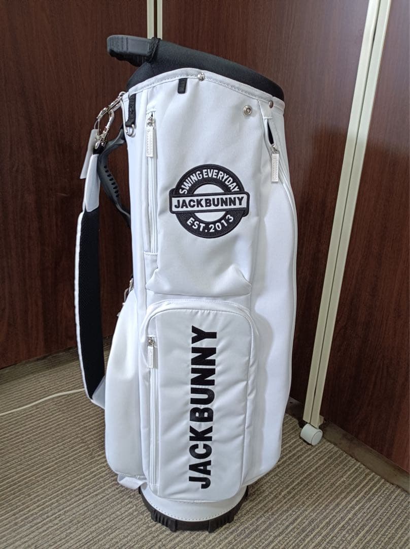 [F1882] 【未使用品】JACK BUNNY キャディバッグ※ボタン外れあり
