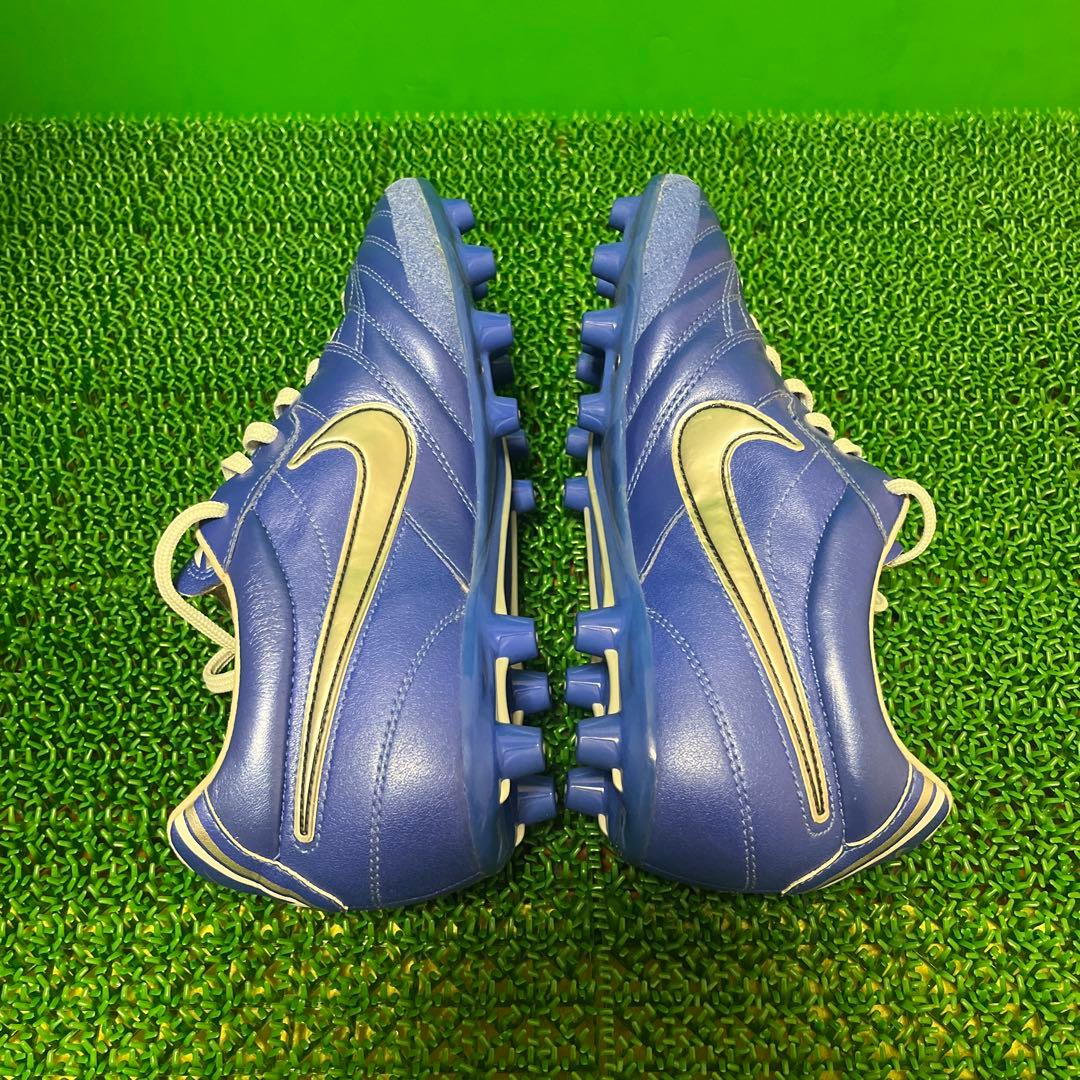 ナイキ サッカースパイクティエンポ リゲラHG-E AF(ブルー×シルバー)