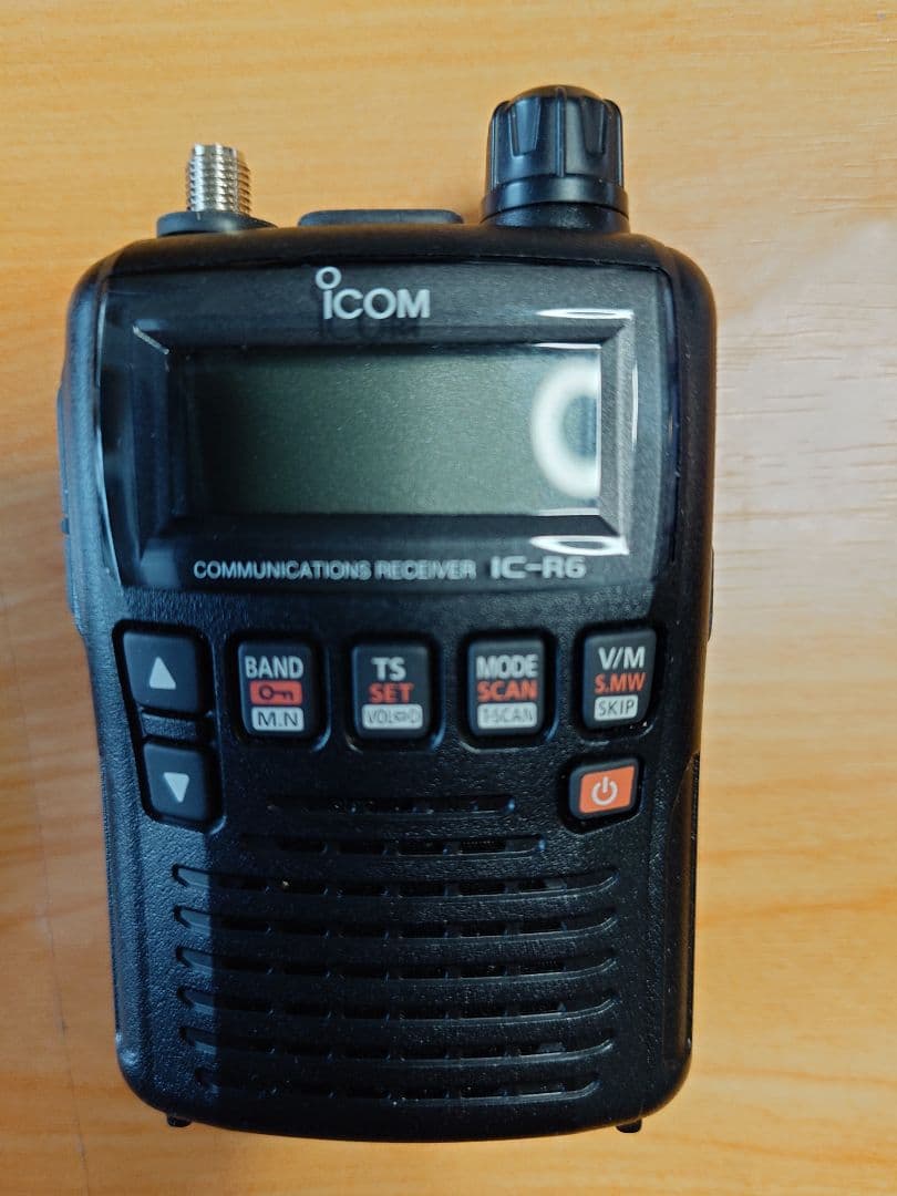 アイコム 広域 ハンディレシーバー IC-R6 +アンテナ +周波数修正ソフト