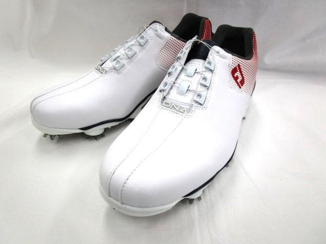 新品未使用　フットジョイ DNA ゴルフシューズ ホワイト/レッド　25.5