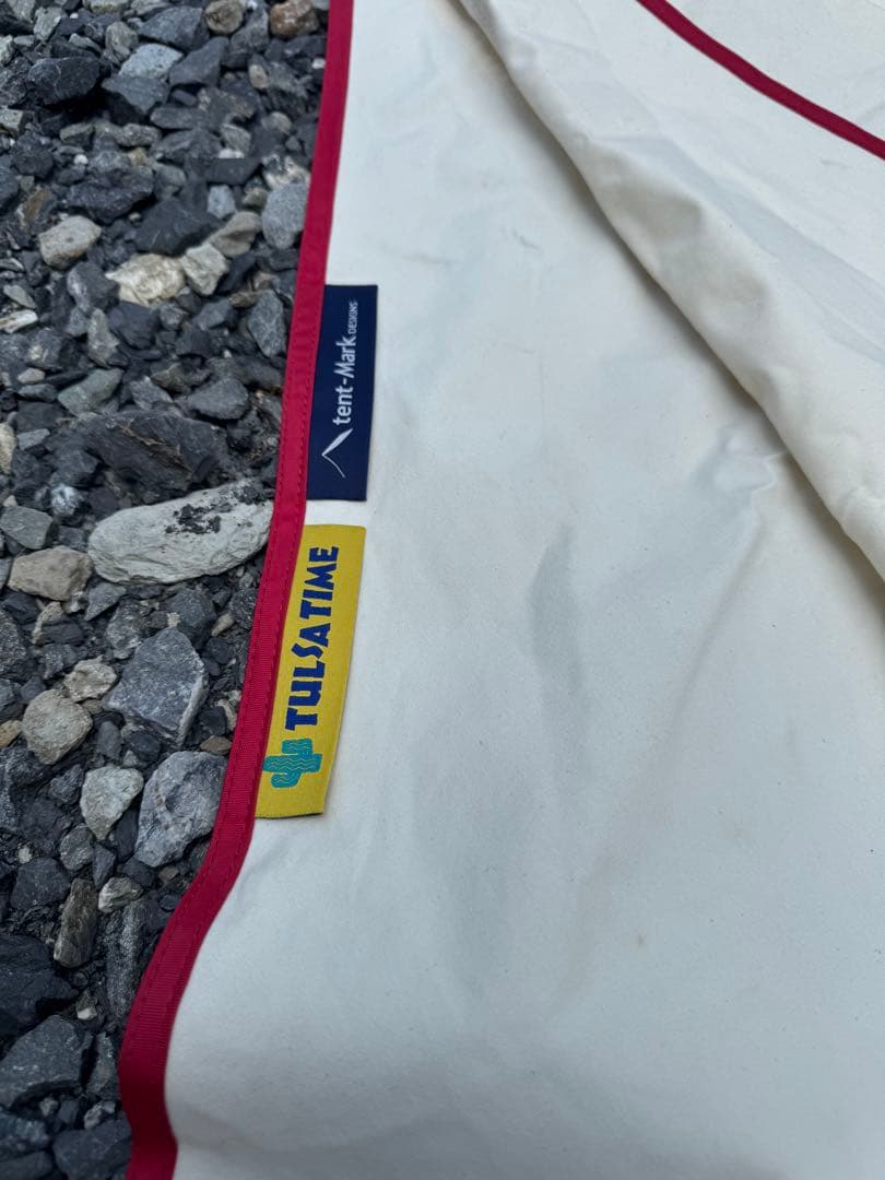 テンマク 廃番ムササビウイング13ft.コットン“焚き火”version タープ