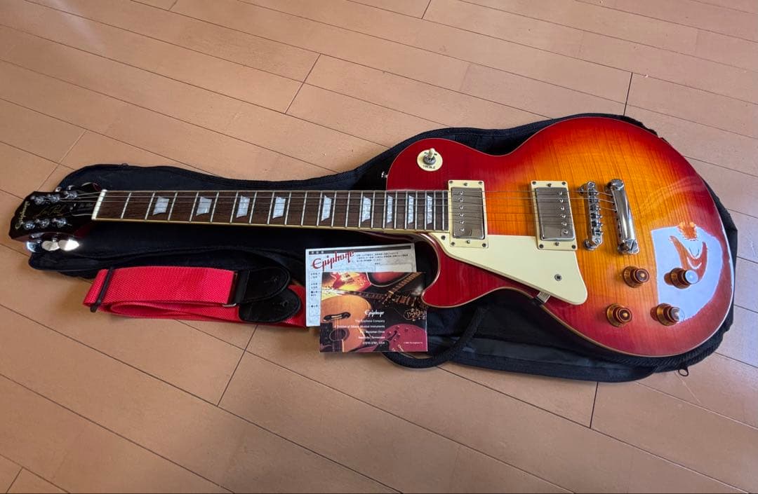 レフティ！Epiphone Les Paul STANDARD 専用ケース付き