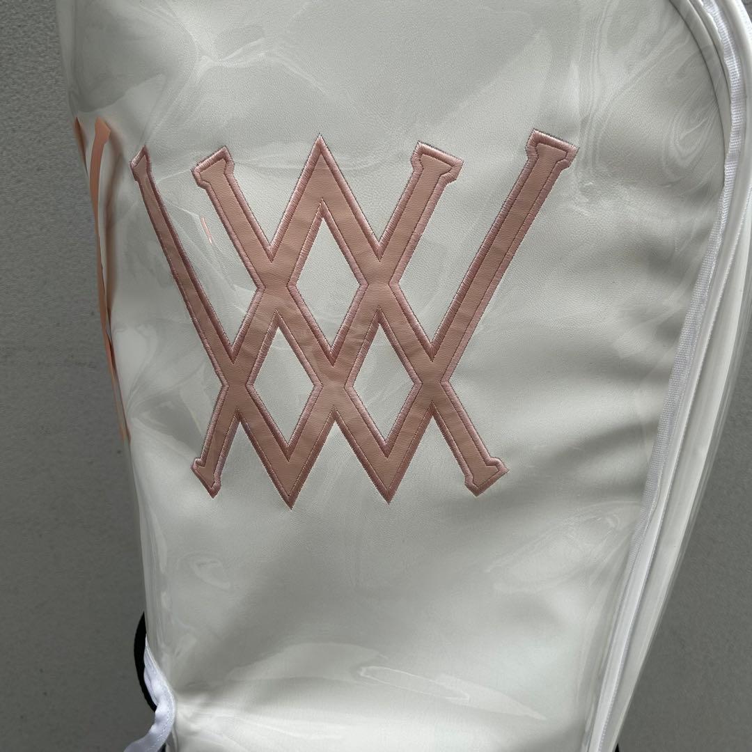 アニューゴルフ スタンド式キャディバッグ ホワイト ピンク ANEW GOLF